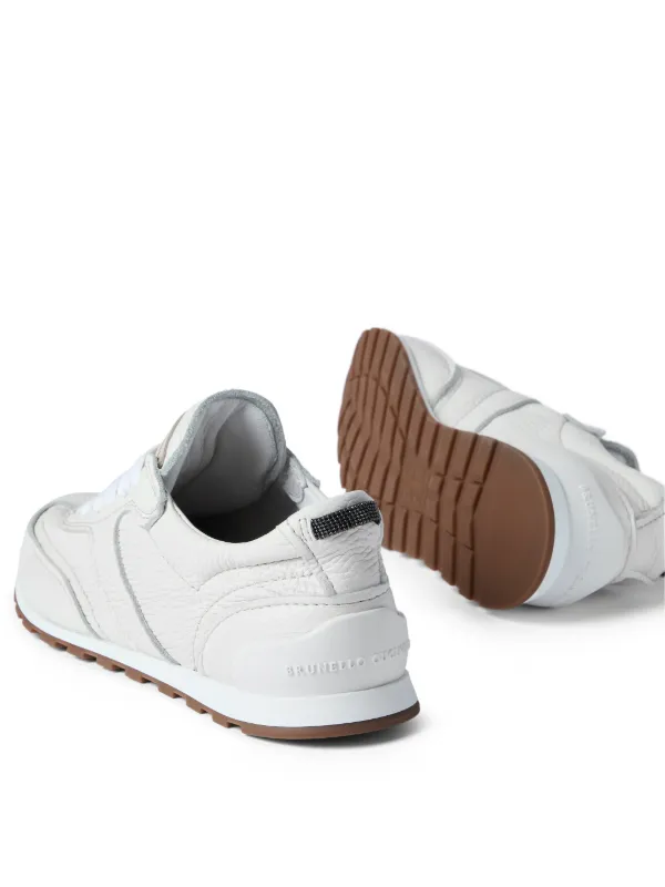 Brunello Cucinelli lace-up Leather Sneakers | White | FARFETCH