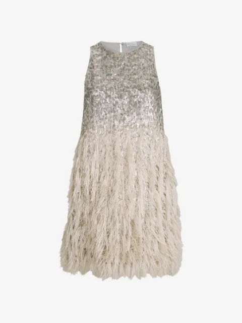 Brunello Cucinelli vestido corto Dazzling Dégradé