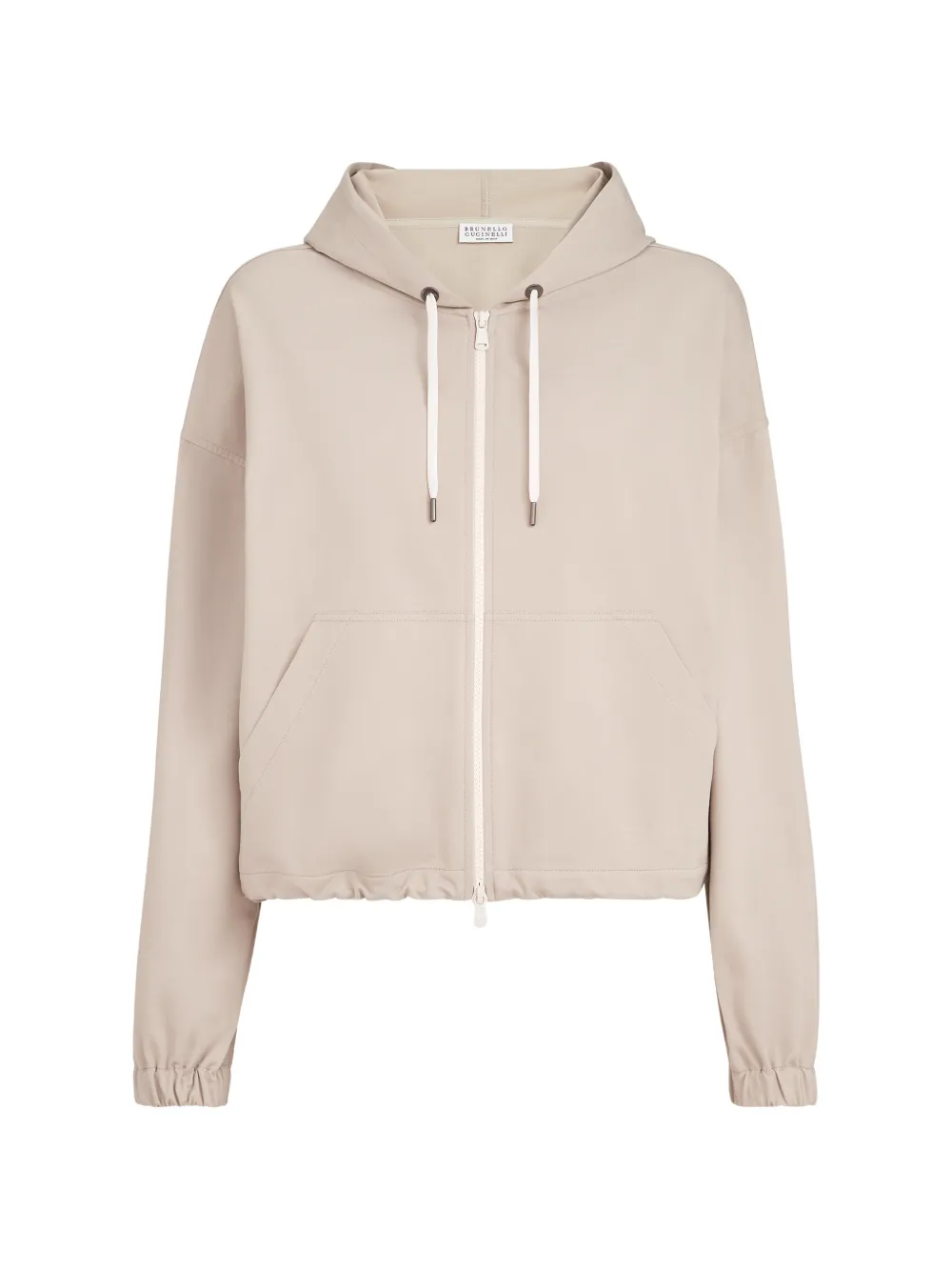 Brunello Cucinelli couture interlock hooded sweatshirt - Nude