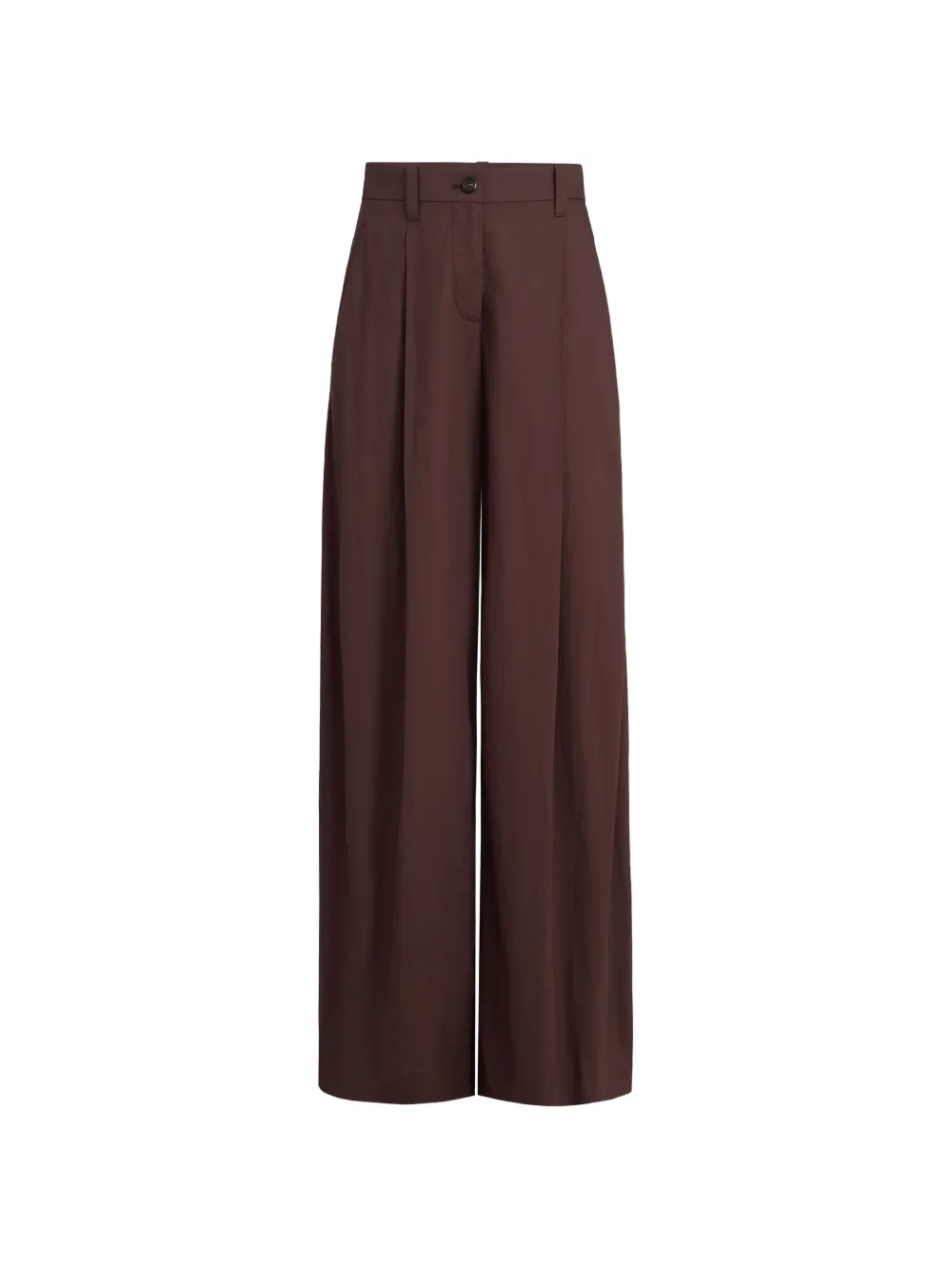 Brunello Cucinelli poplin wide palazzo pants - Marrone