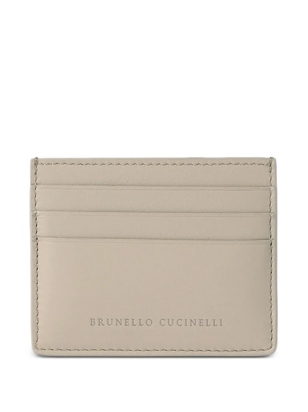 Brunello Cucinelli Portacarte con stampa - Toni neutri