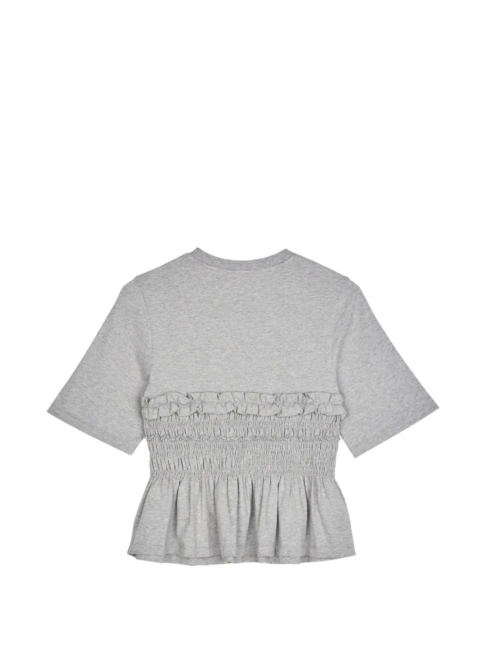 Cecilie Bahnsen Gathered-effect T-shirt - Grey 