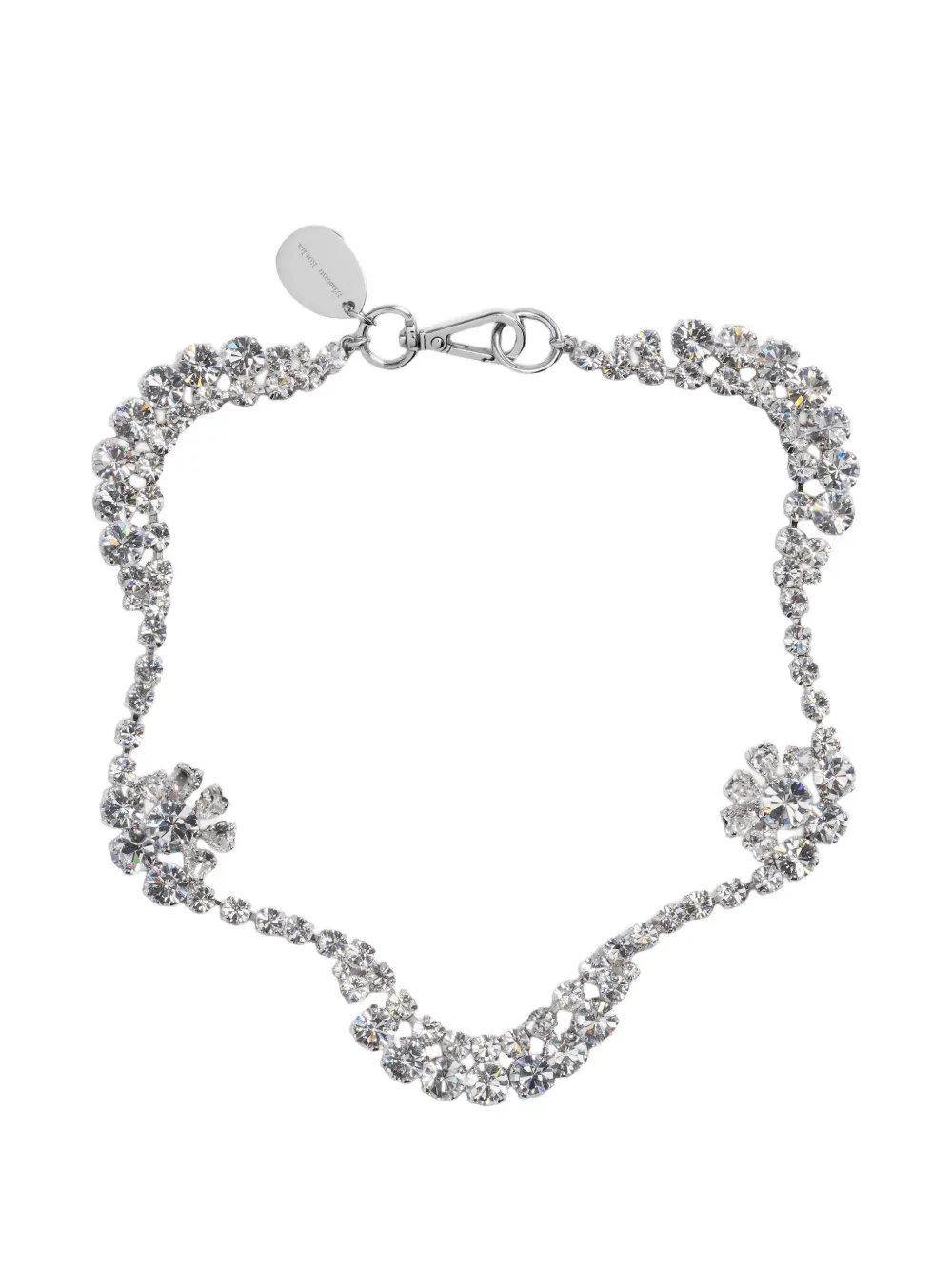 Simone Rocha crystal necklace - Argento