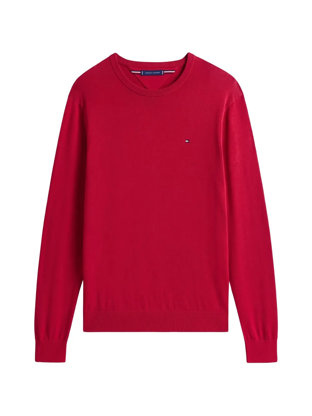 Tommy Hilfiger Sweater met ronde hals Rood