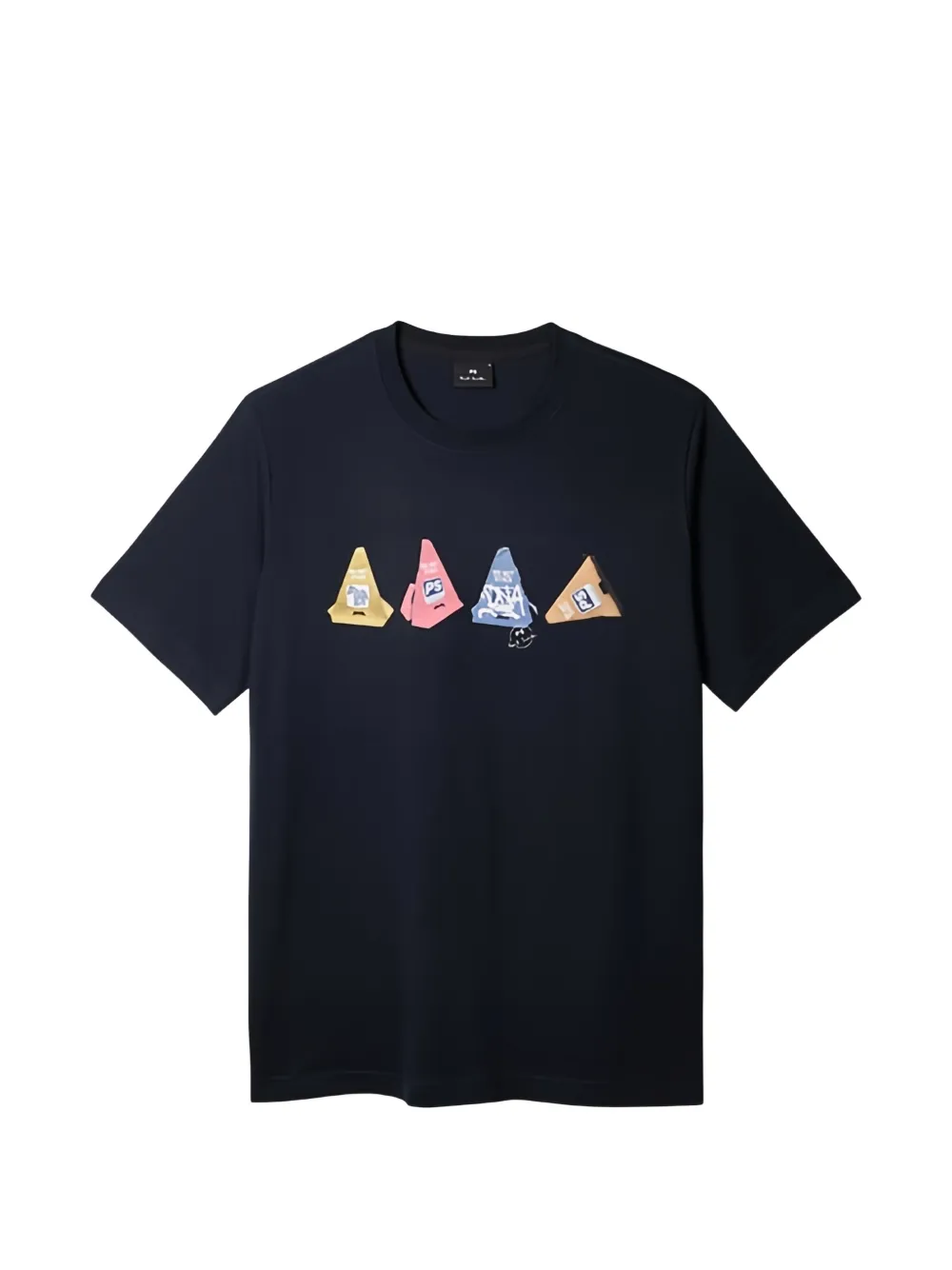 PS Paul Smith cones-print T-shirt - Blau