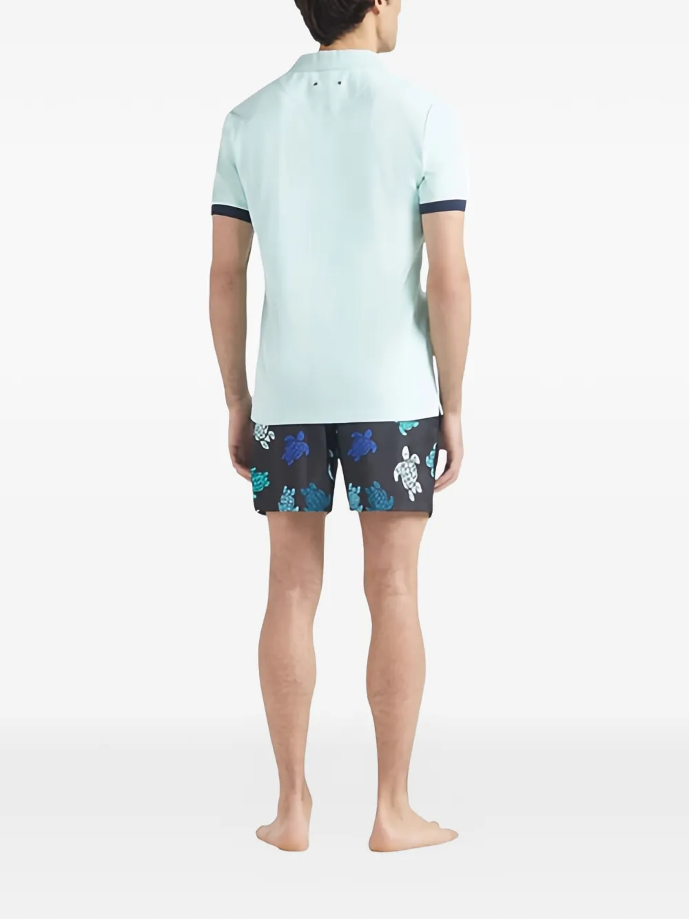 Vilebrequin Poloshirt met contrasterende afwerking Blauw