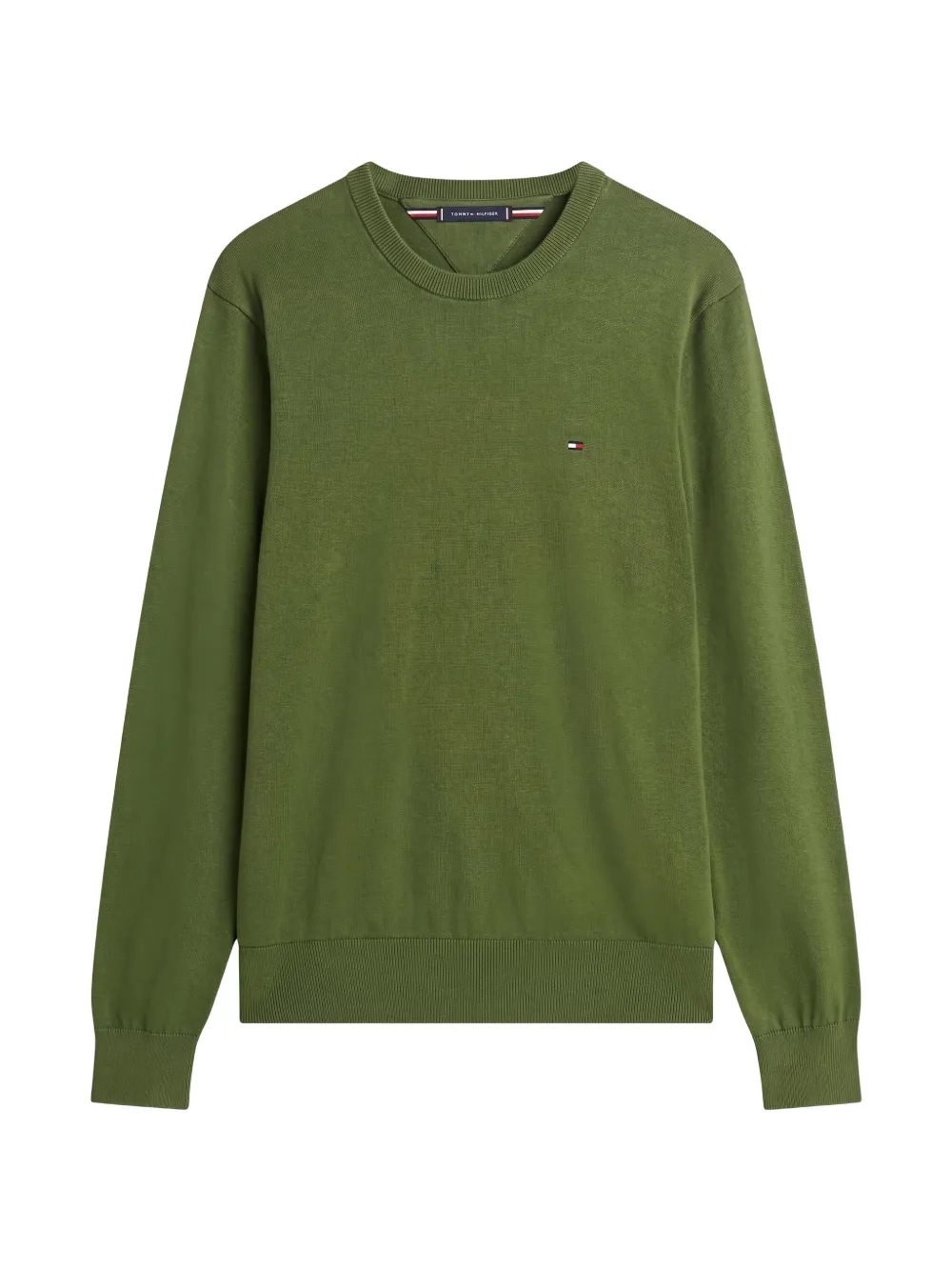 Tommy Hilfiger Maglione girocollo in cotone - Verde