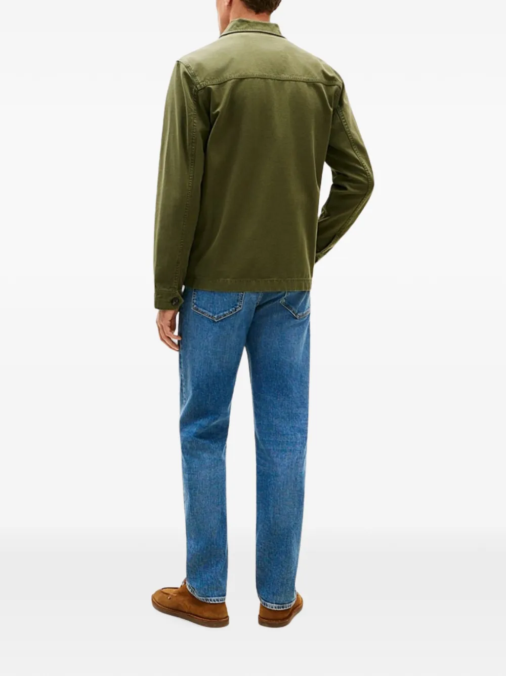 Tommy Hilfiger Shirtjack met lange mouwen en knopen Groen