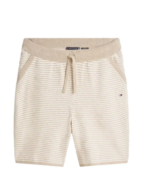 Tommy Hilfiger knitted horizontal-stripe shorts