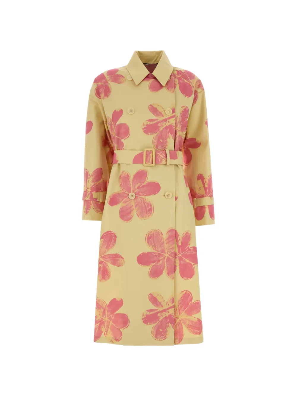 Weekend Max Mara Radioso printed cotton coat - Toni neutri