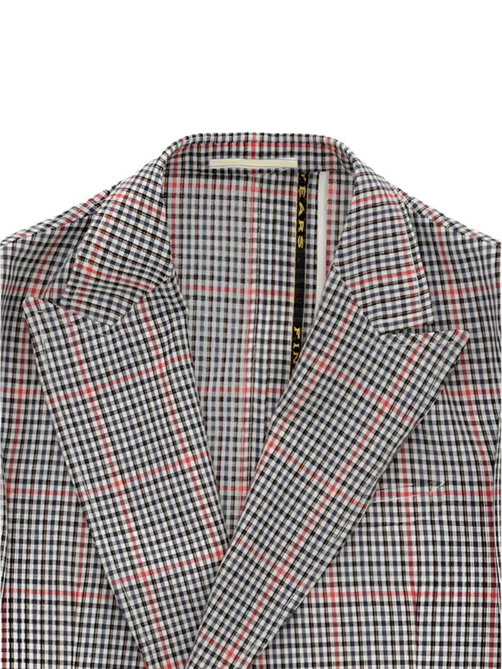 Fortela Geruite blazer Blauw