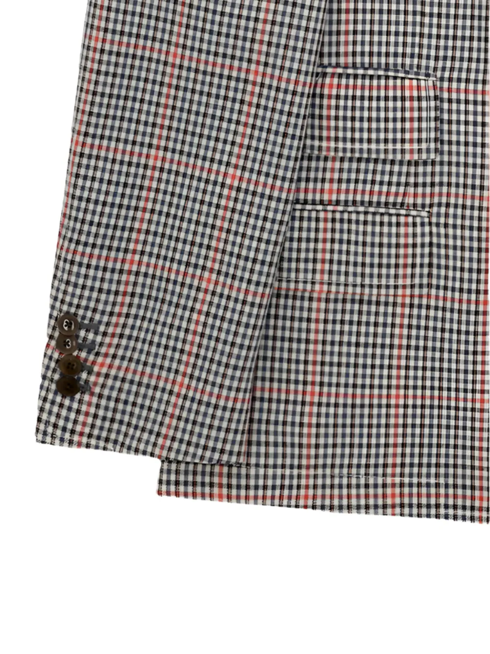 Fortela Geruite blazer Blauw