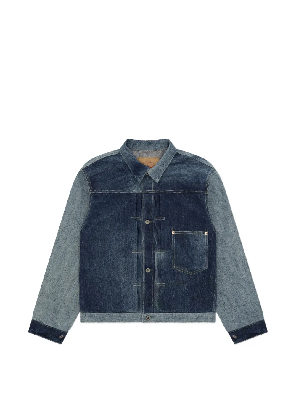 Fortela Buddypatch patchwork denim jacket - Blu