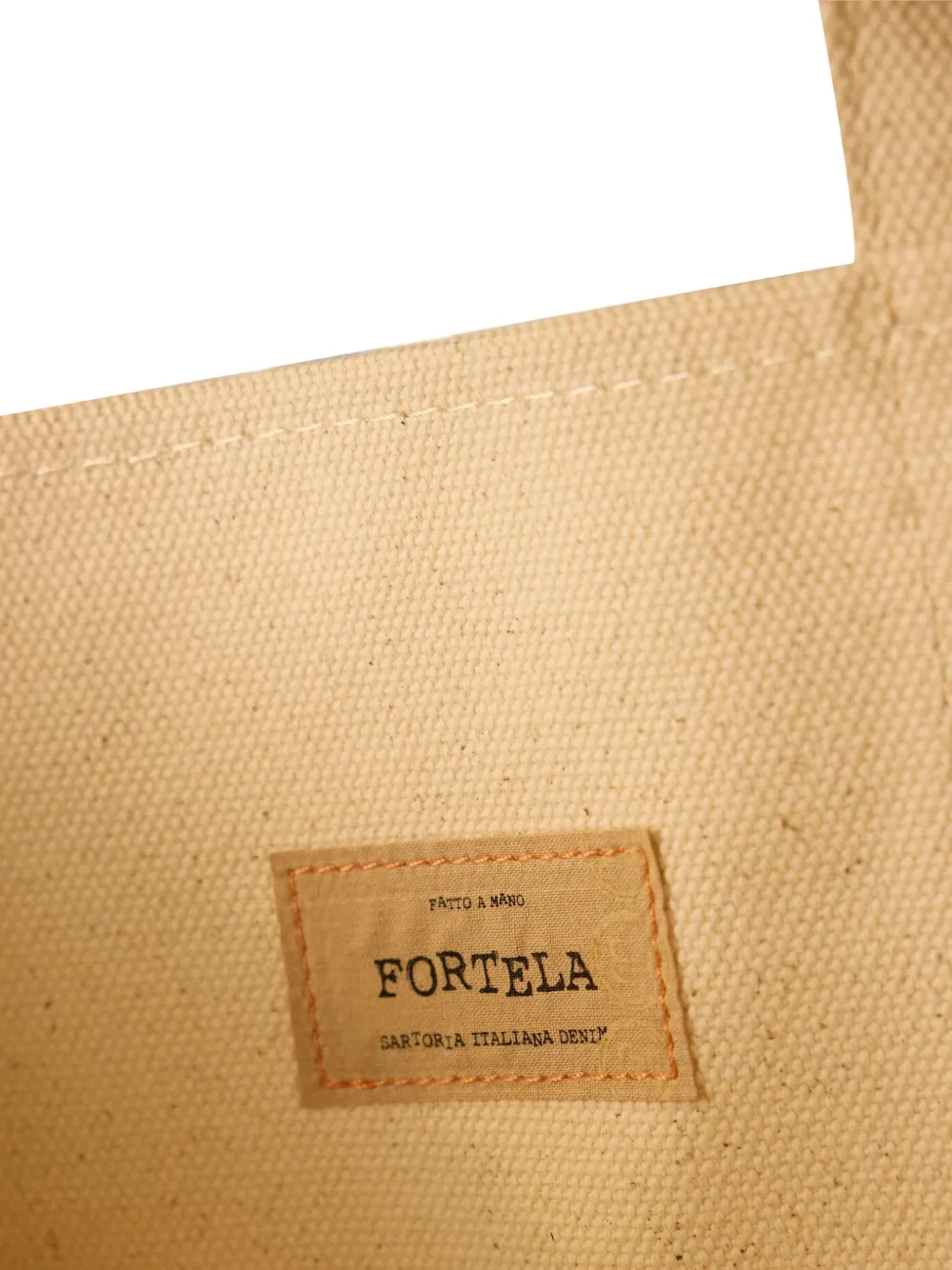  Fortela Hampton Canvas Tote Bag - Neutrals 