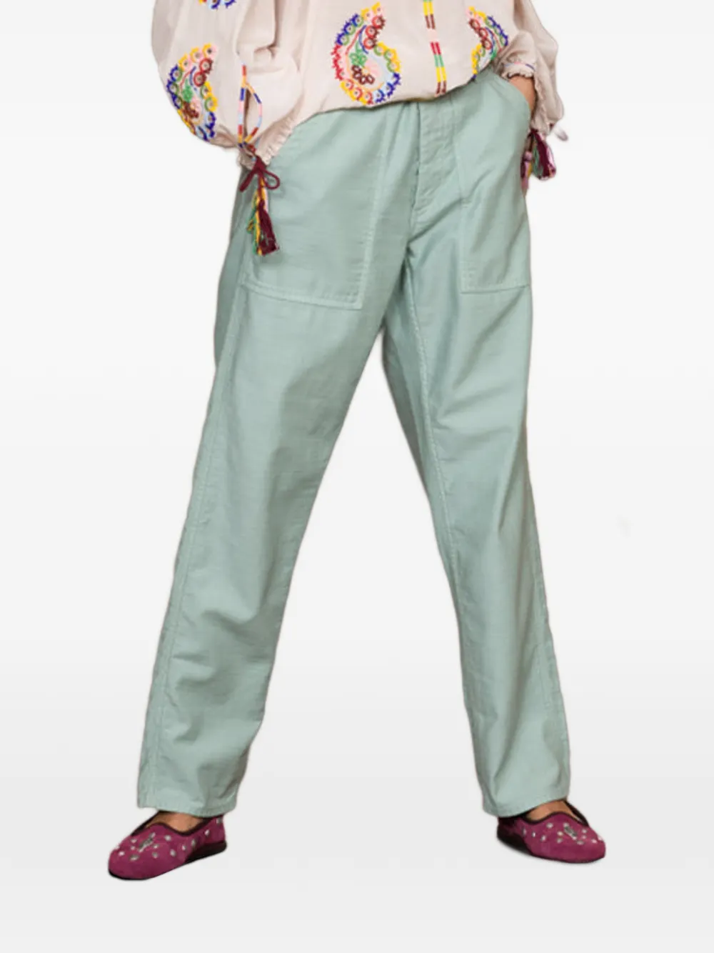 Patch-Pockets Trousers