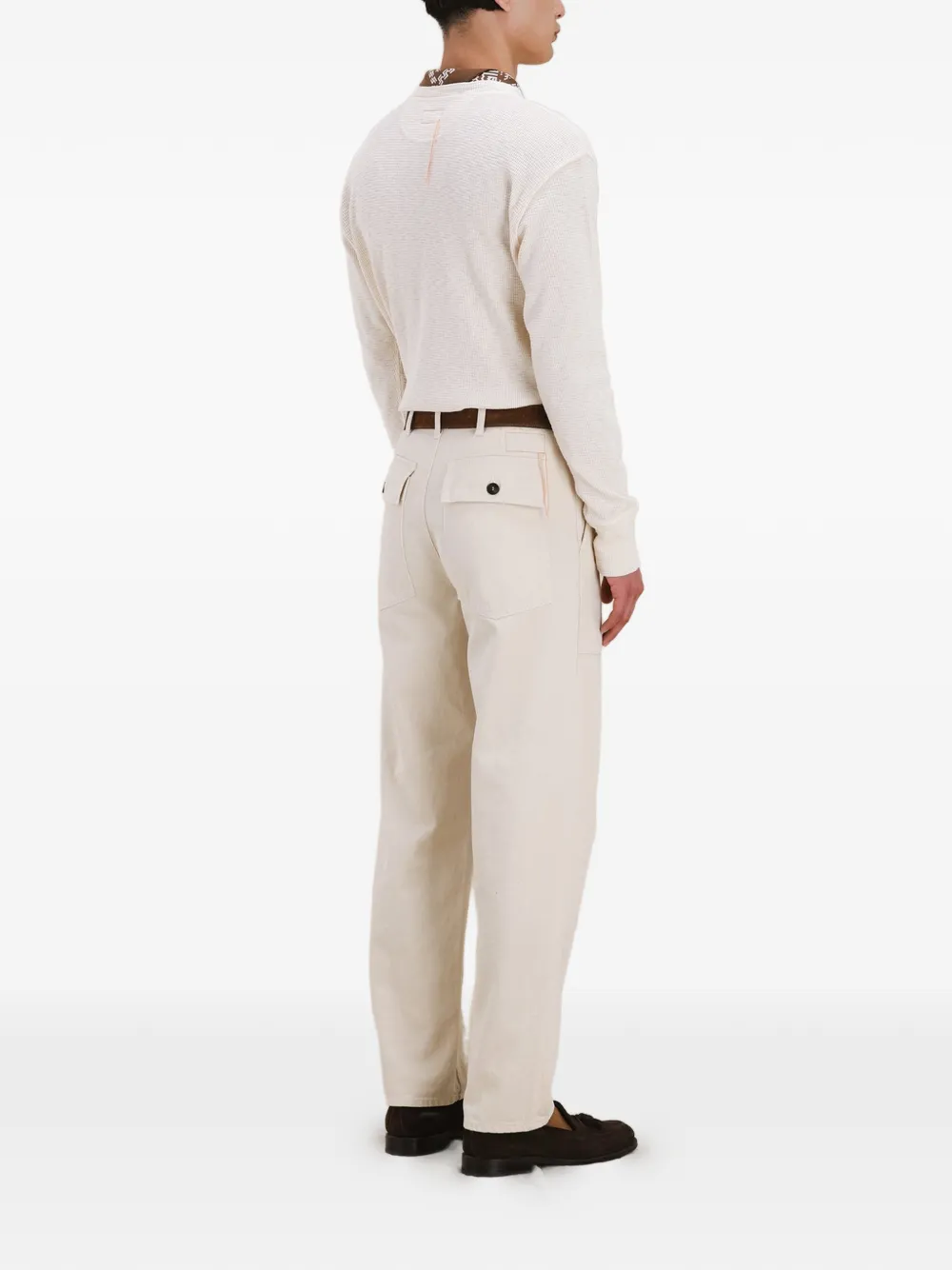Fortela Newfatigue Japan katoenen broek Beige