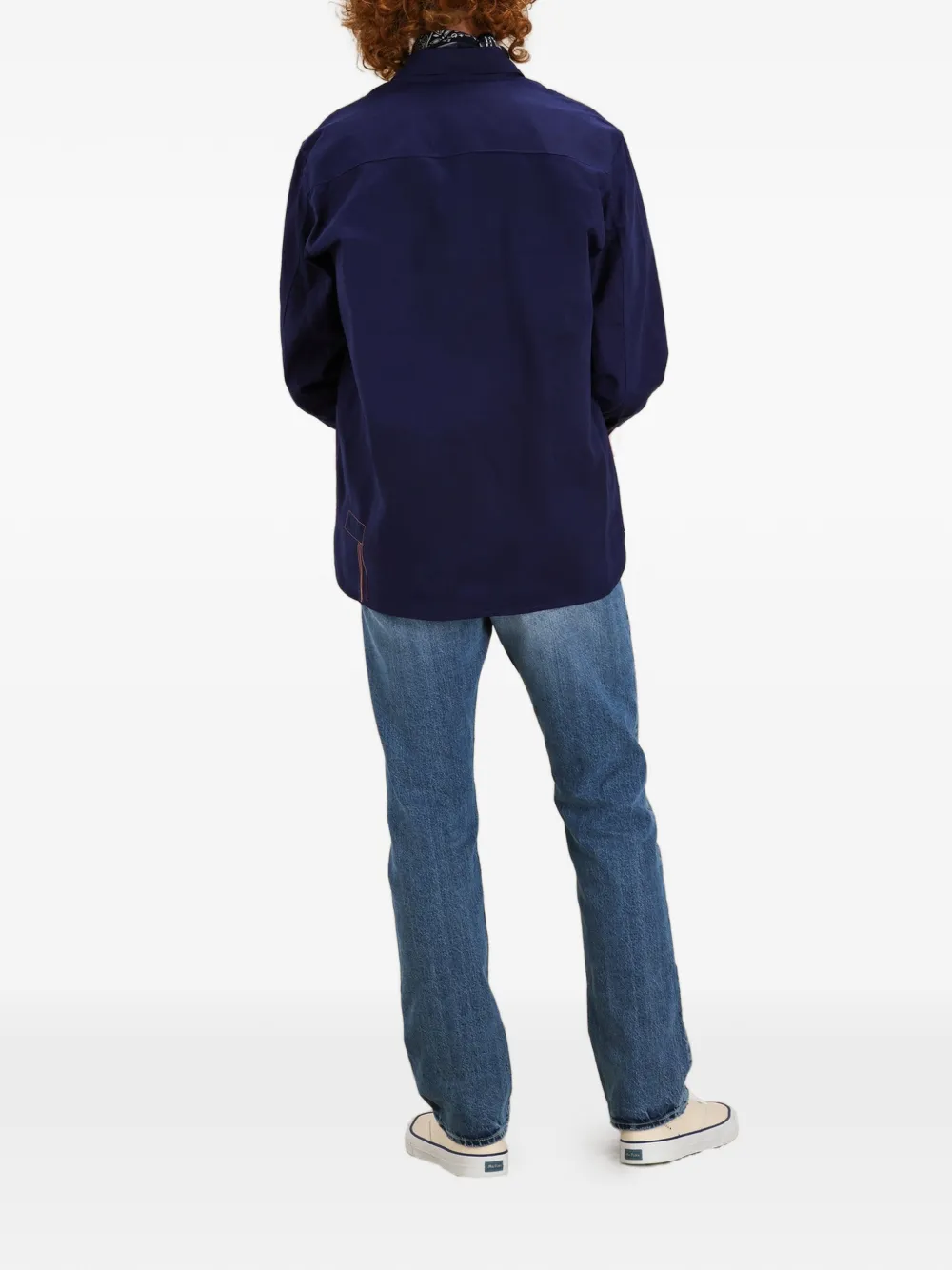  Fortela Mark Patch-pocket Shirt - Blue 