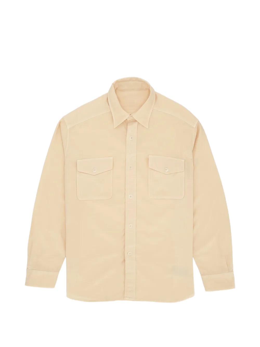 Fortela Cpo twill chest-pocket shirt - Toni neutri
