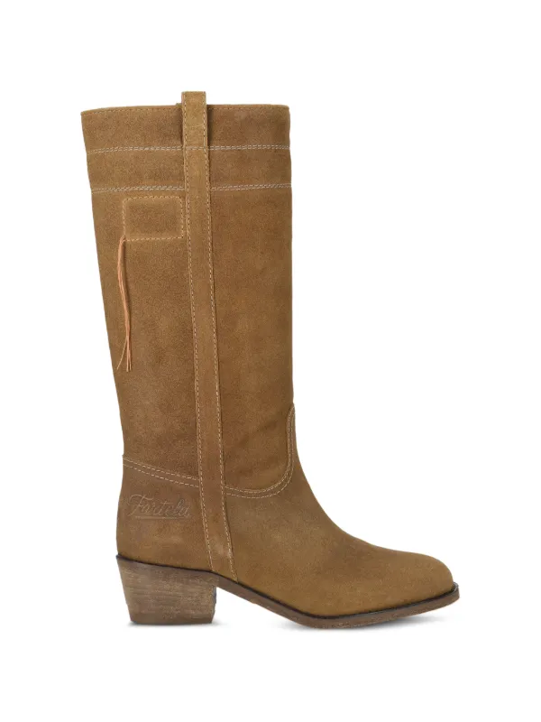 Fortela Camperos Suede Boots in Brown
