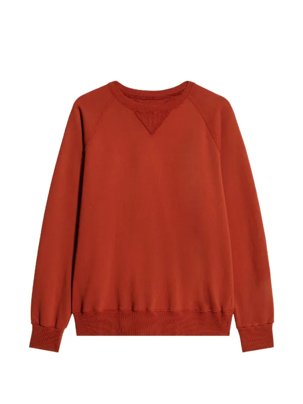 Fortela Harvard Raglan-sleeve Crew-neck Sweatshirt in Red