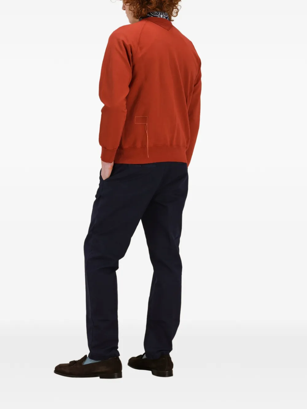 Fortela Harvard sweater met raglan mouwen en ronde hals Rood