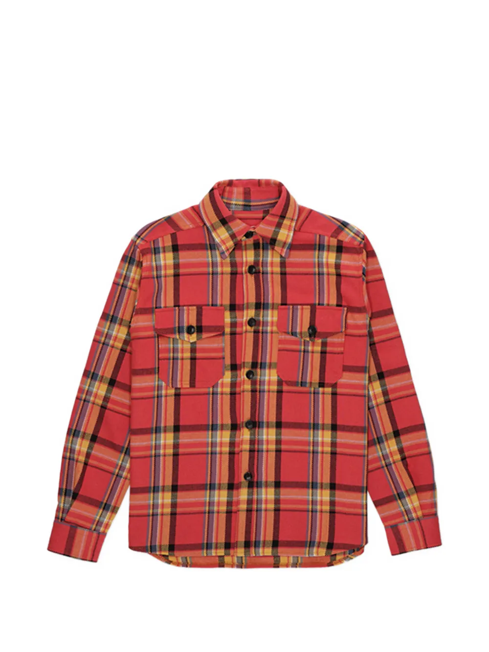 Fortela Kenny checked pocket shirt - Rosso