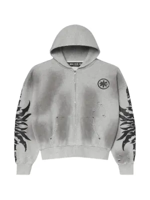 LOSTSHDWS ダメージ パーカー | グレー | FARFETCH JP