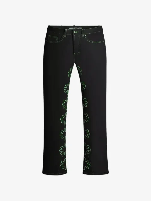 LOSTSHDWS jeans con bordado floral