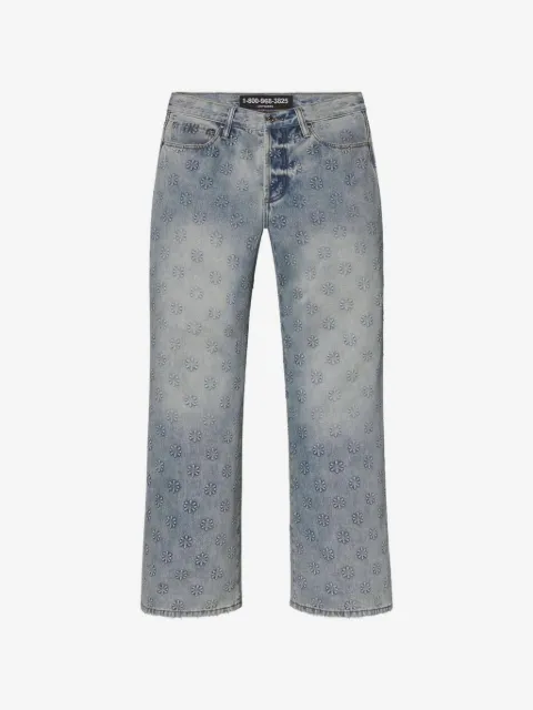 LOSTSHDWS embossed-logo jeans