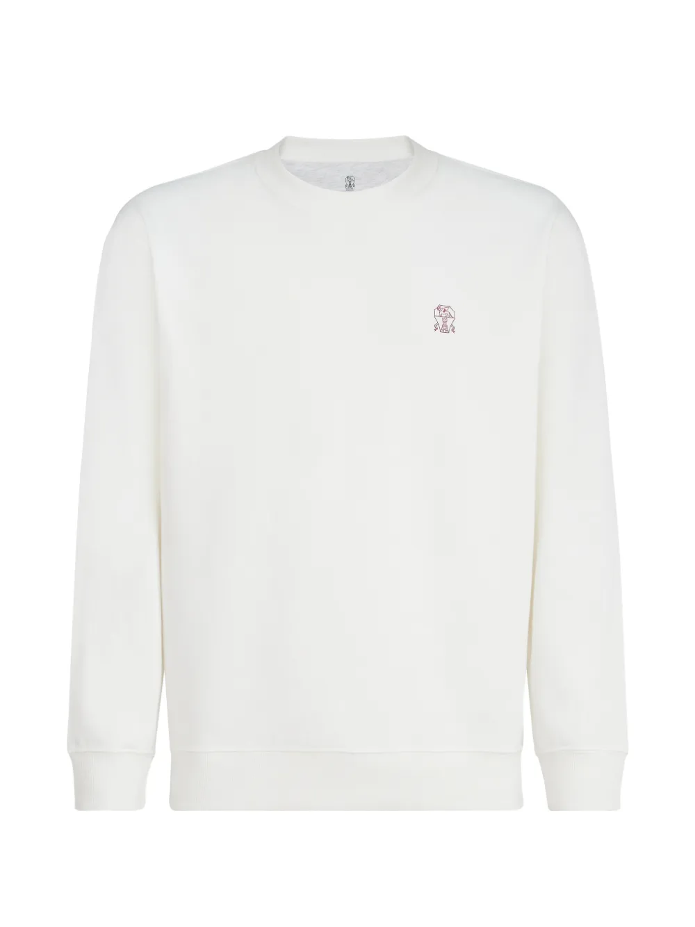 Brunello Cucinelli logo-print sweatshirt - Toni neutri