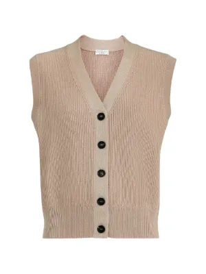 Brunello Cucinelli リブ タンクトップ | ブルー | FARFETCH JP