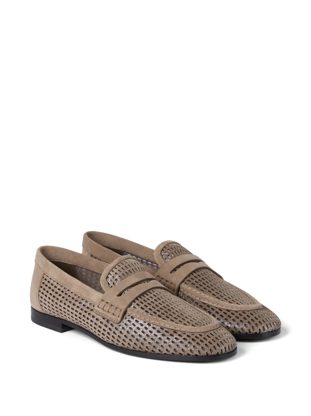 Brunello Cucinelli Leren loafers Beige