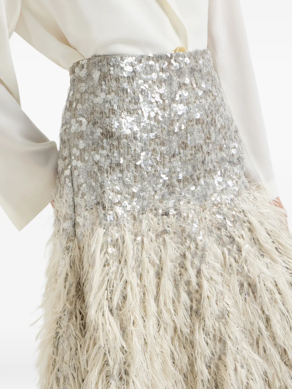 Sequin Midi Skirt
