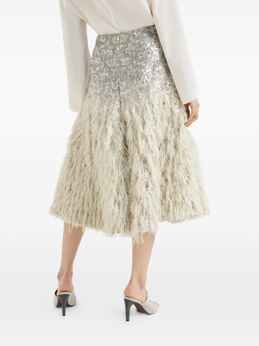 Sequin Midi Skirt