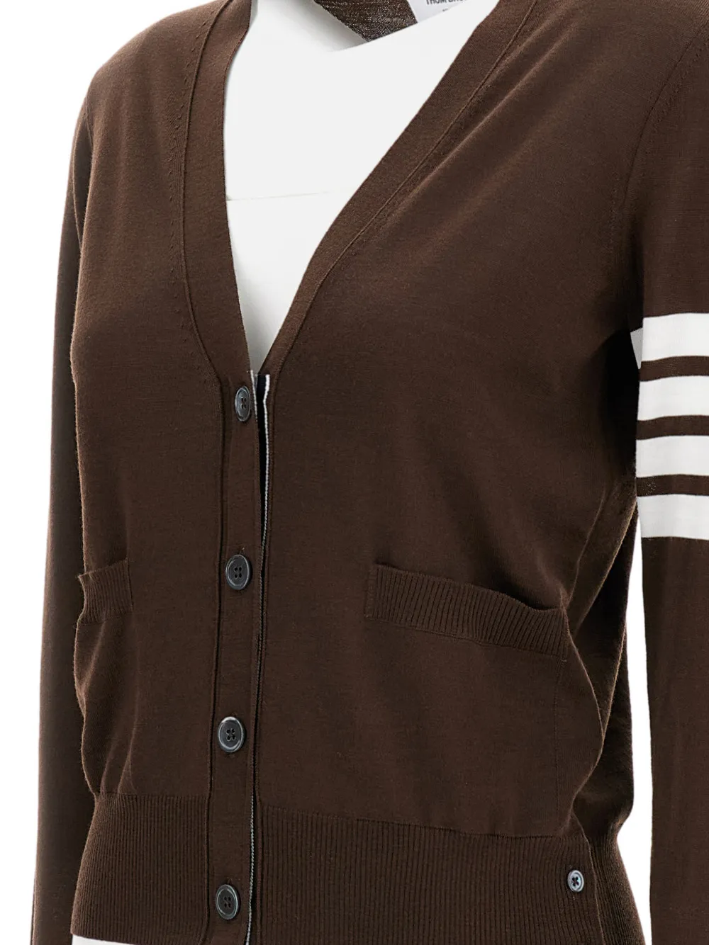 Thom Browne Vest met V-hals Bruin
