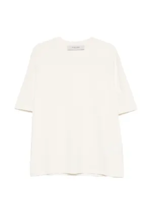 Golden Goose logo-patch distressed T-shirt