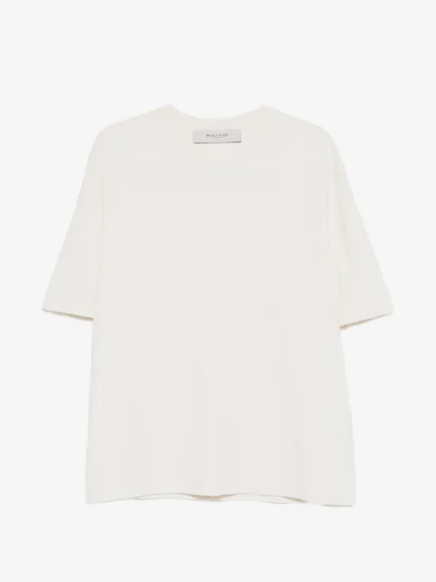 Golden Goose logo-patch distressed T-shirt