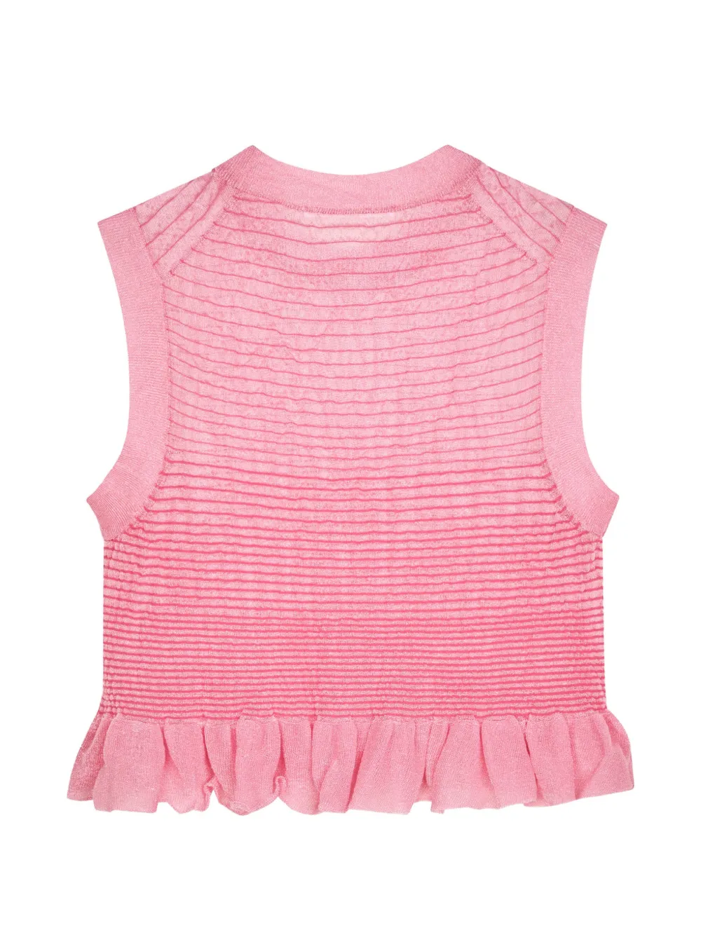 Cecilie Bahnsen Top met franje Roze
