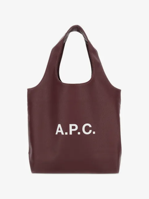 A.P.C. logo-print shoulder bag