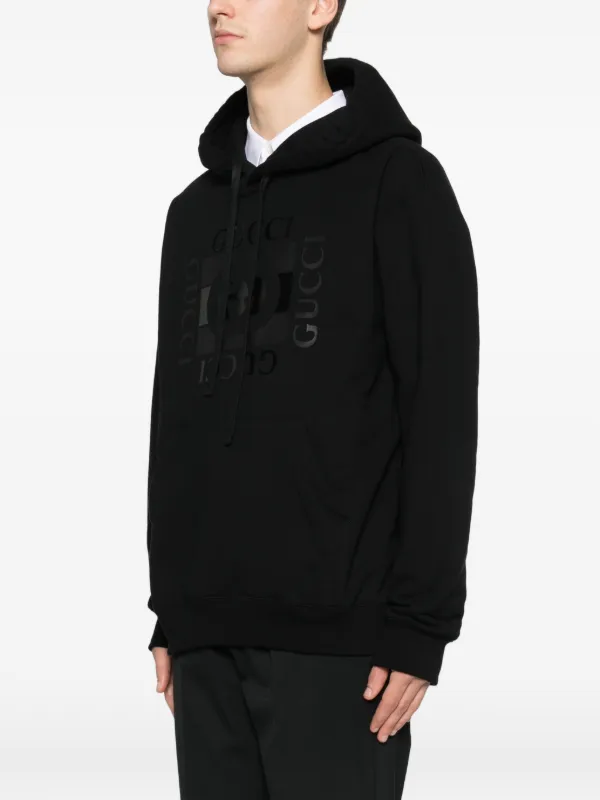 Gucci Logo Hoodie | Black | FARFETCH