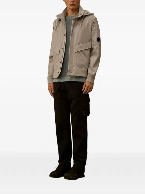 C.P. Company C.P. Shell-R Hidden Hood Lens Jacket | Neutrals