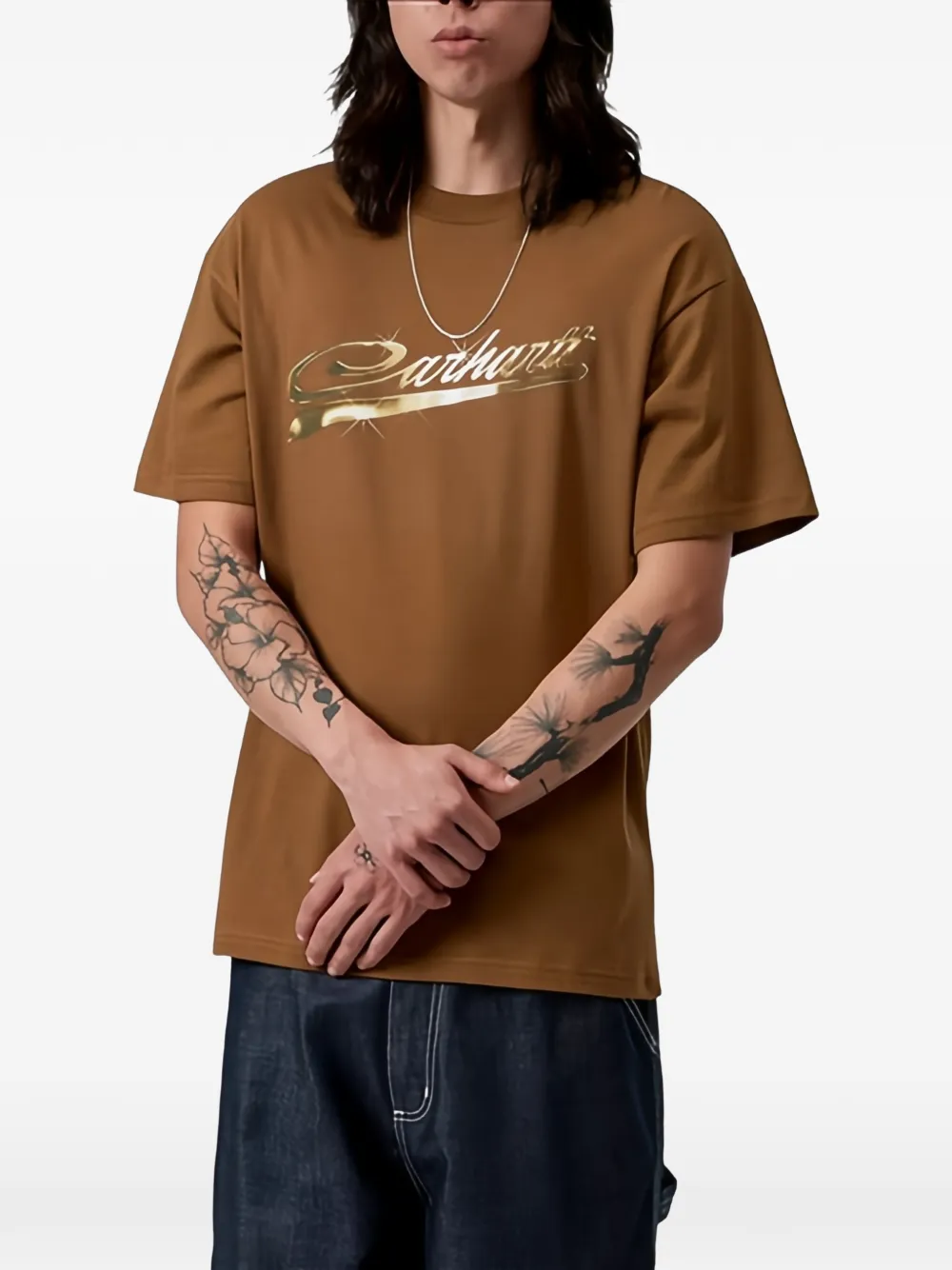 Carhartt WIP Vroooom T-shirt Bruin