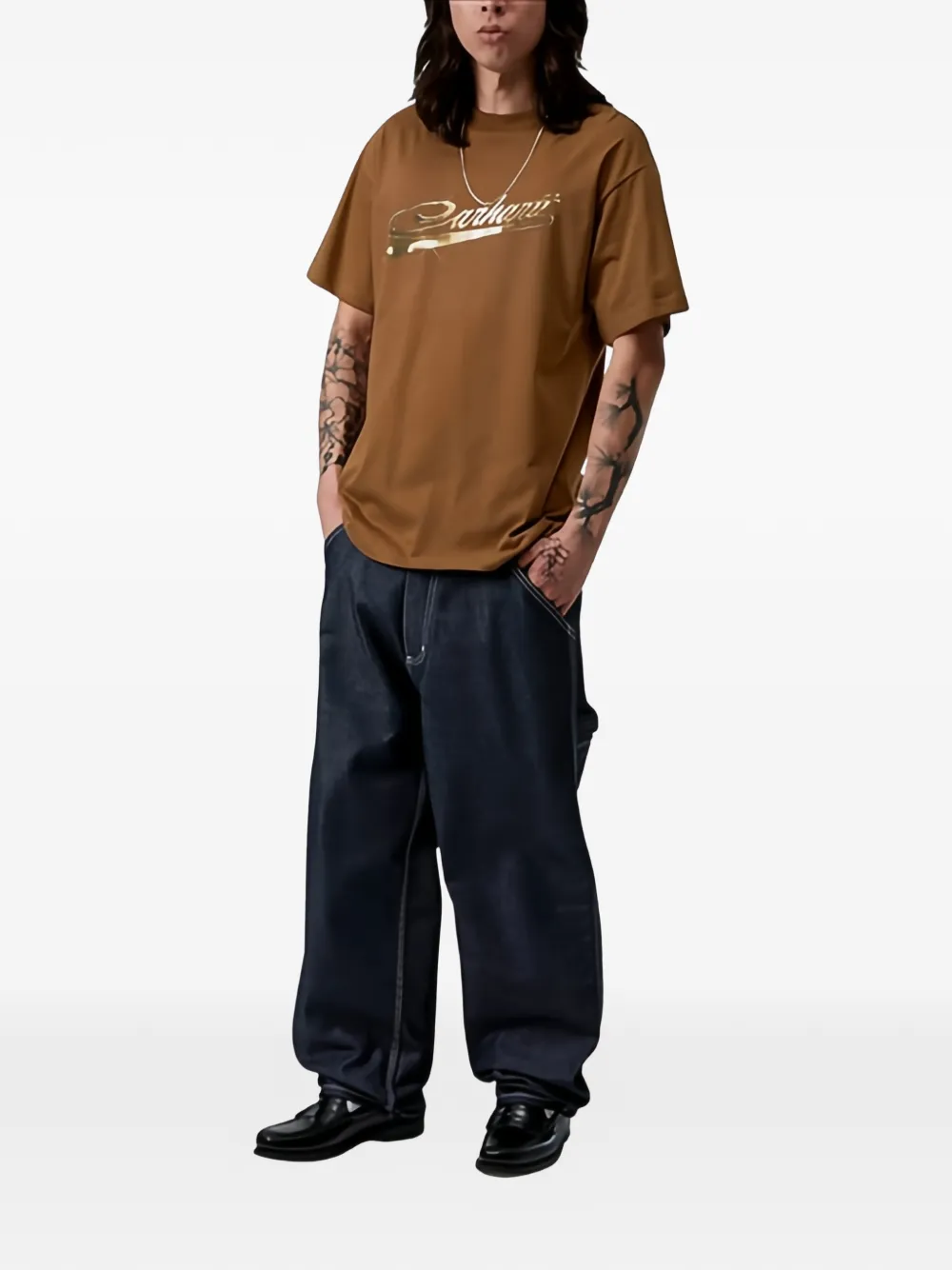 Carhartt WIP Vroooom T-shirt Bruin