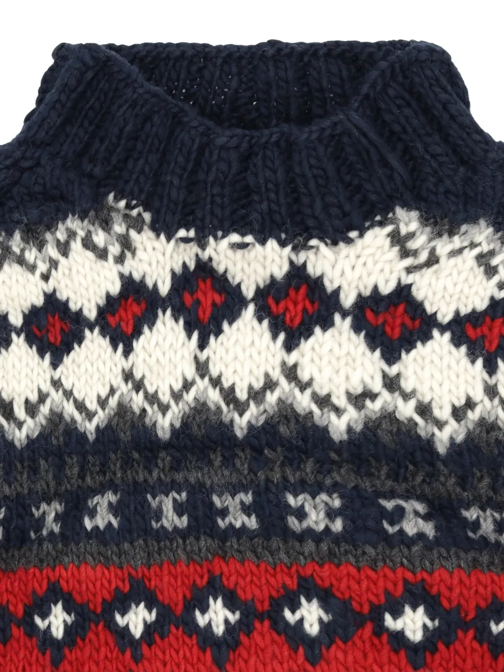  Fortela Patterned Sweater - Blue 