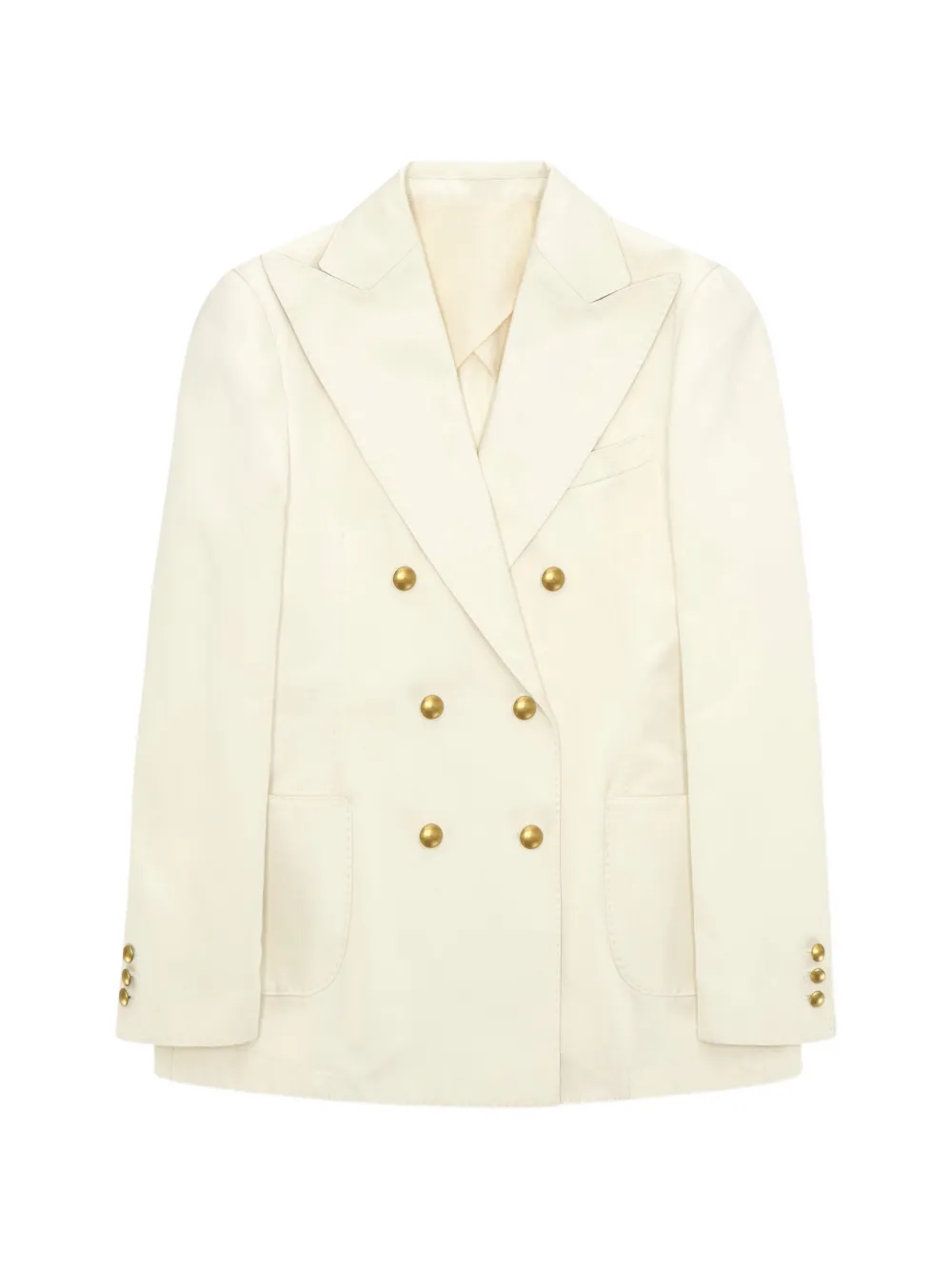 Fortela double-breasted blazer - Weiß