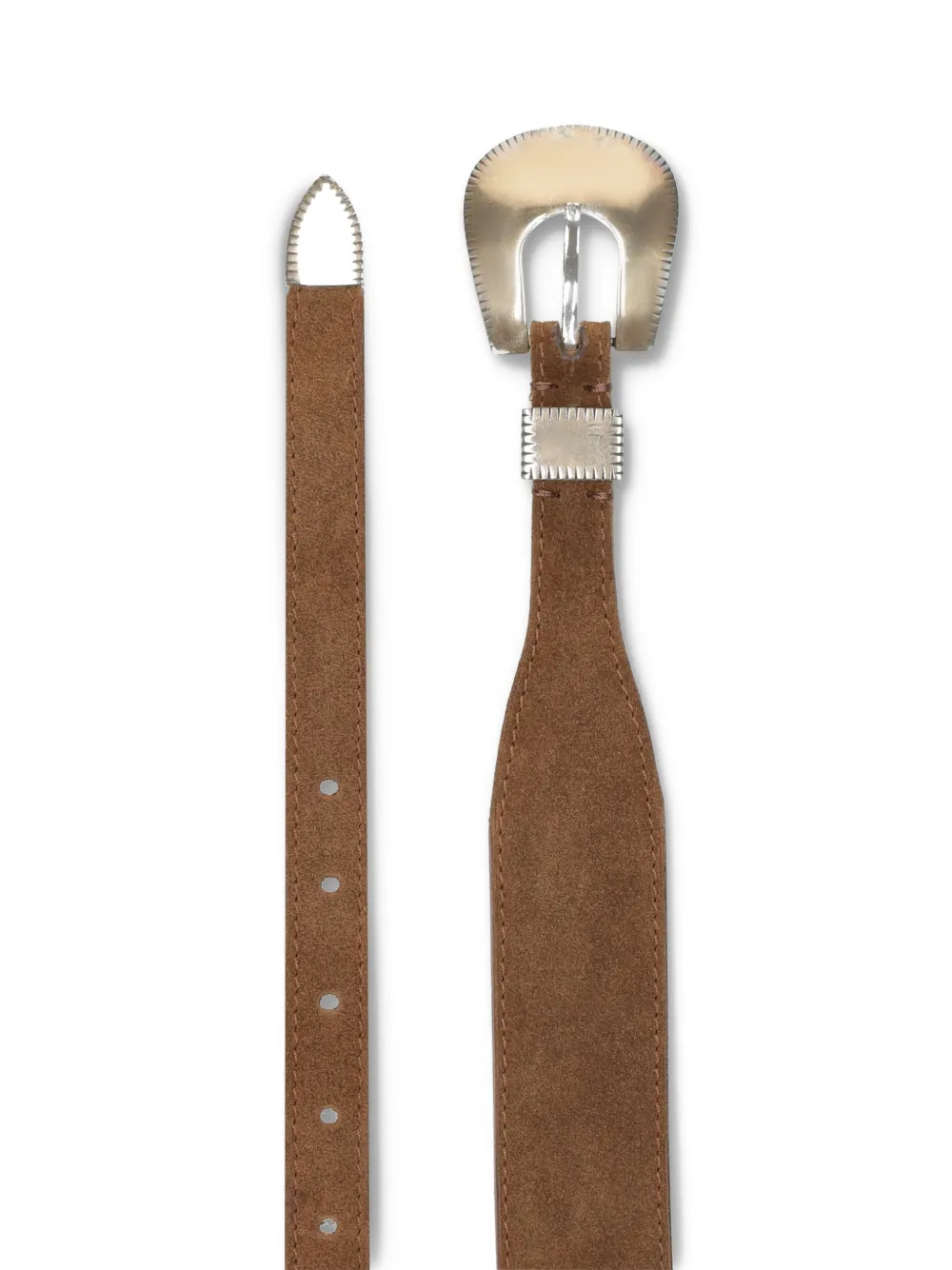 Fortela Alabama Suede Belt in Brown, view 3