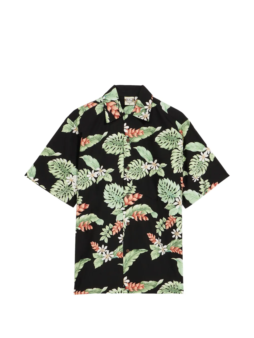 Fortela tropical-print short-sleeve shirt - Nero