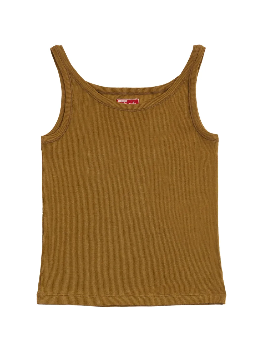 Fortela Claire ribbed tank top - Marrone