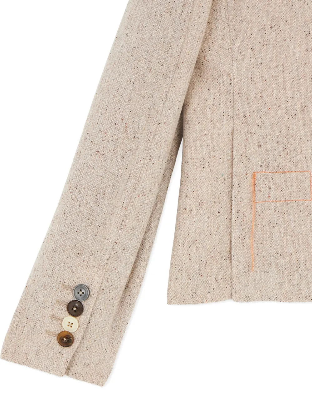  Fortela Welt-pocket Single-breasted Blazer - Neutrals 