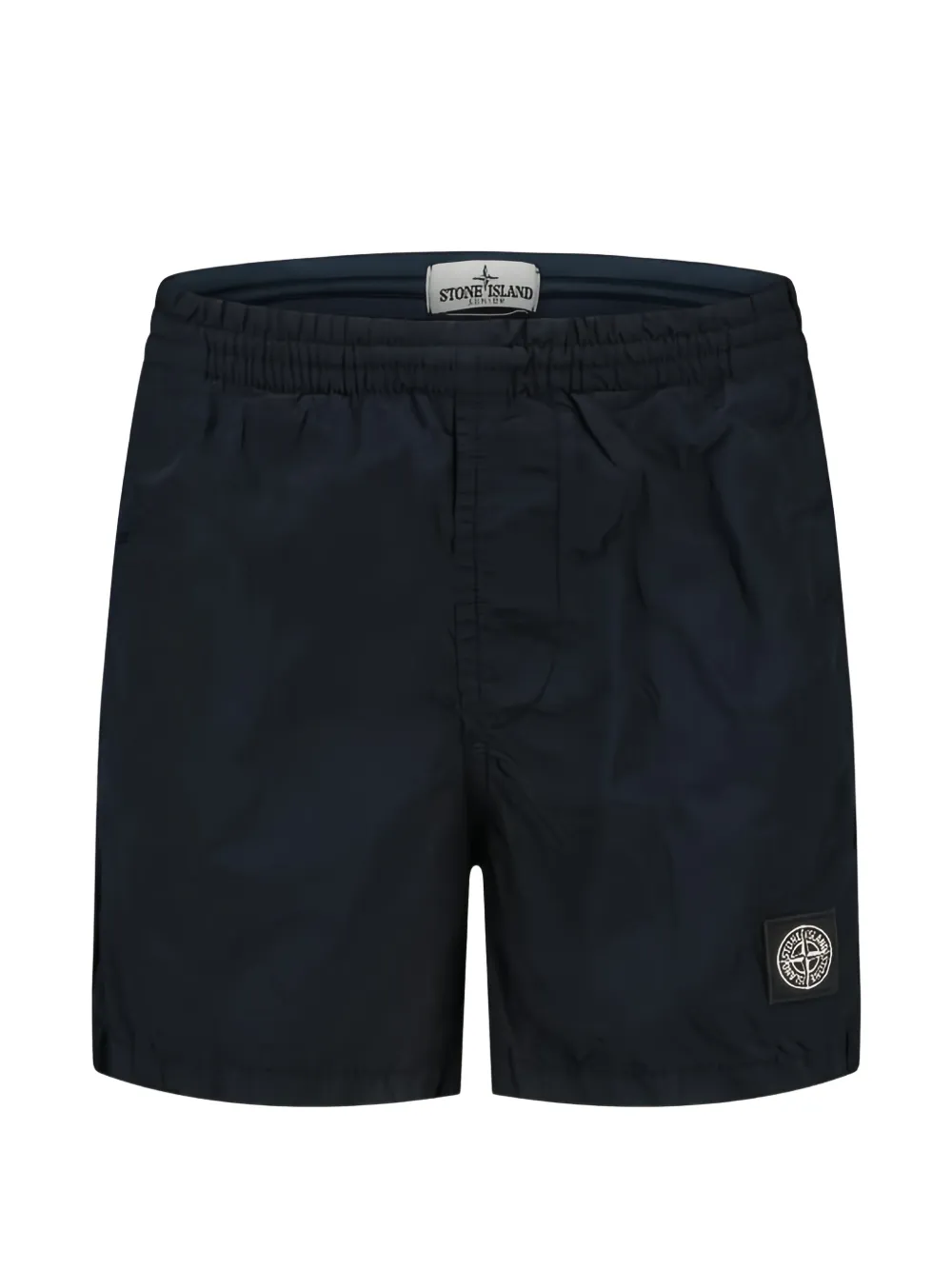 Stone Island Junior logo patch shorts - Blau